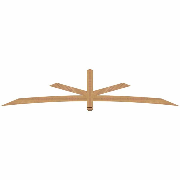 Ekena Millwork Alberta Smooth Timber Gable Bracket, Western Red Cedar, 108"W x 22"H x 3 1/2"D x 3 1/2"F, 5/12 Pitch GBW108X22X0404ALB00SWR - main